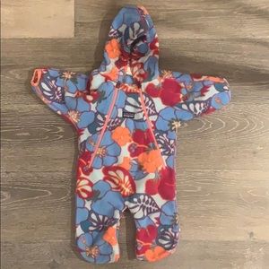 Patagonia fleece baby bunting